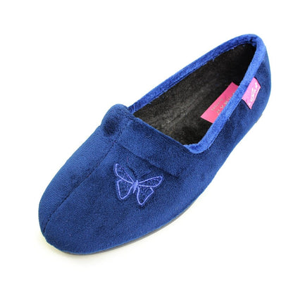 Heather - Close up - Lunar Womens-Ladies Butterfly Slippers