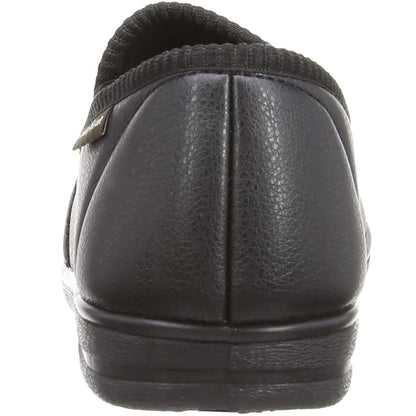 Black - Side - Goodyear Mens Slippers