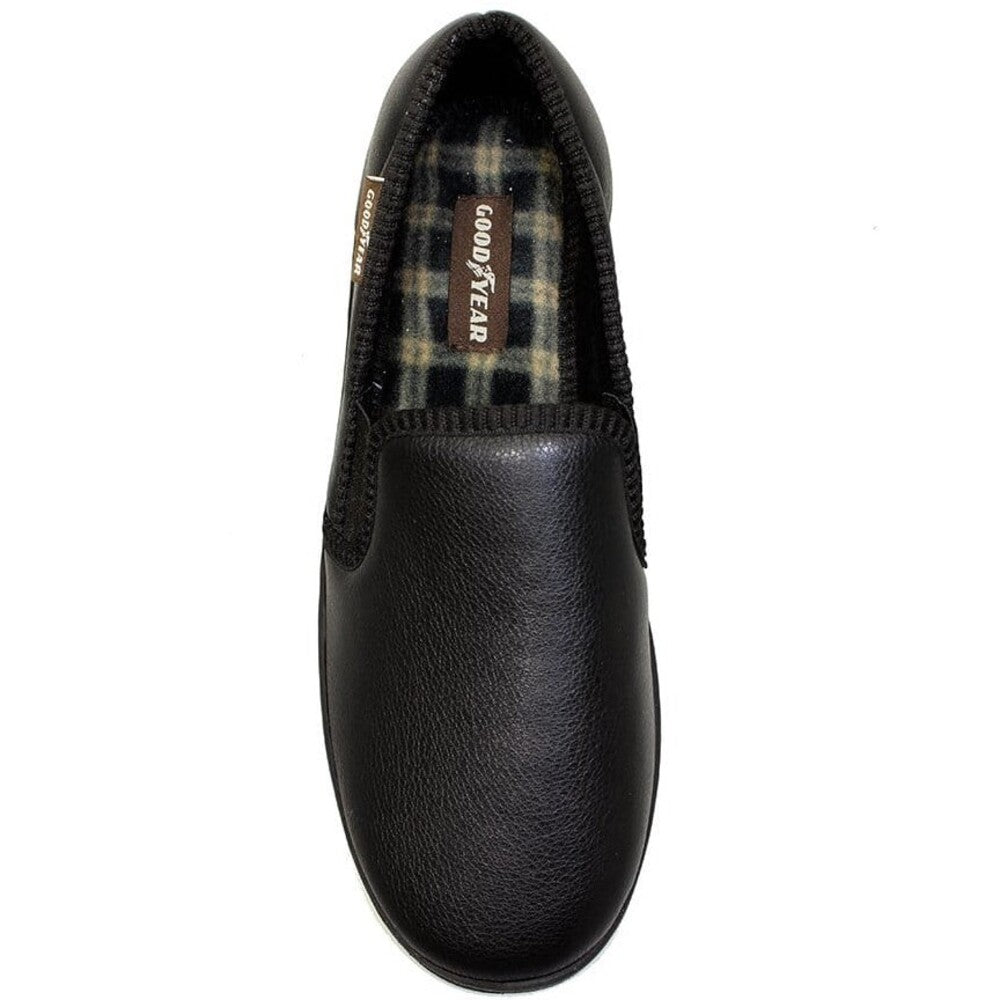 Black - Lifestyle - Goodyear Mens Slippers