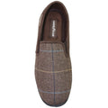 Brown - Side - Goodyear Mens Harrison Tweed Slippers