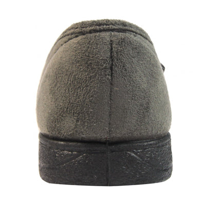 Grey - Side - Goodyear Mens Harrison Tweed Slippers