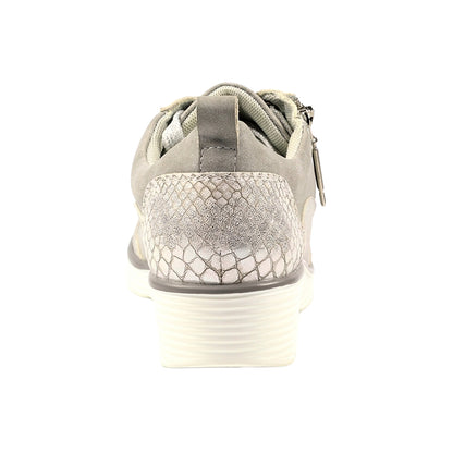 Silver - Back - Lunar Womens-Ladies Kiley Trainers