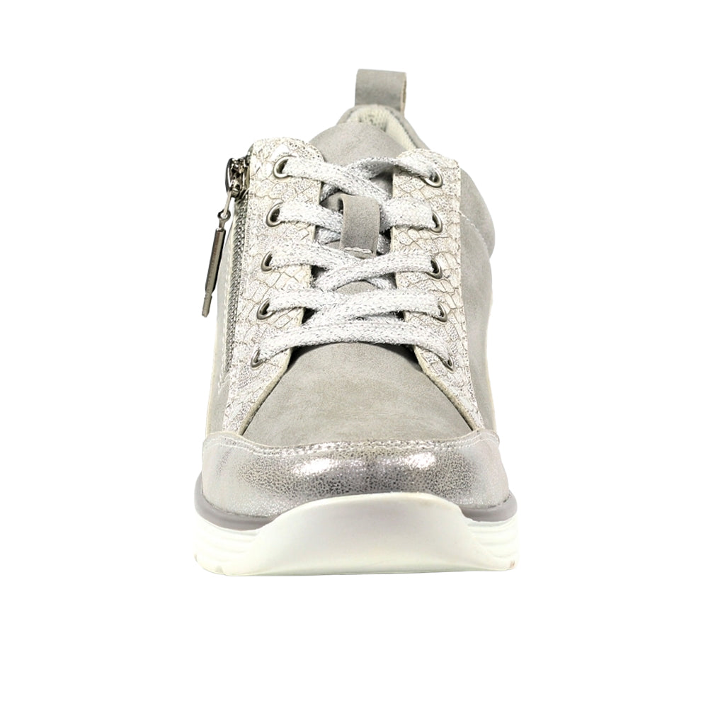 Silver - Pack Shot - Lunar Womens-Ladies Kiley Trainers