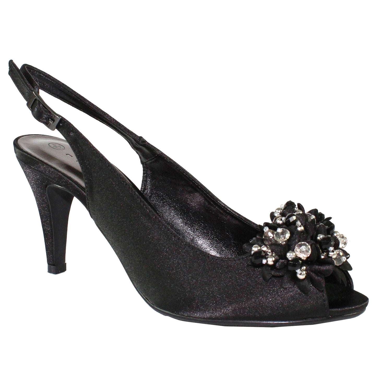 Black - Front - Lunar Womens-Ladies Sabrina Court Shoes