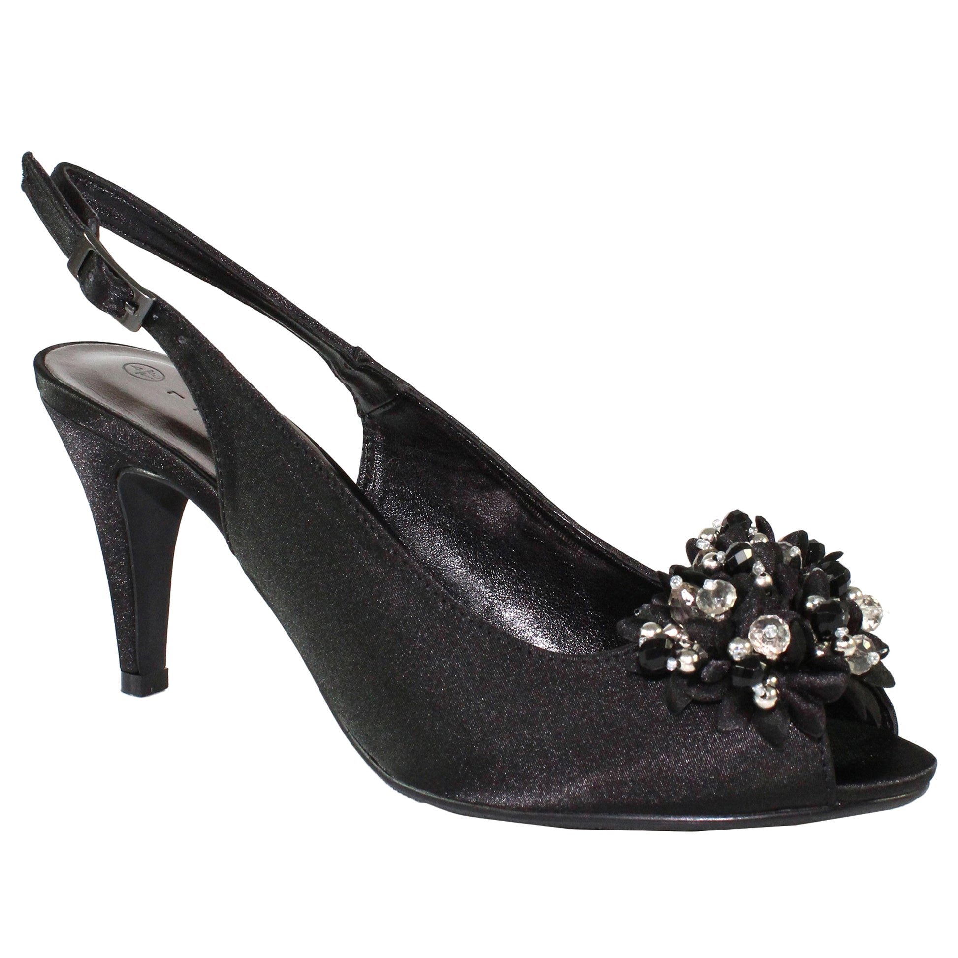 Black - Front - Lunar Womens-Ladies Sabrina Court Shoes