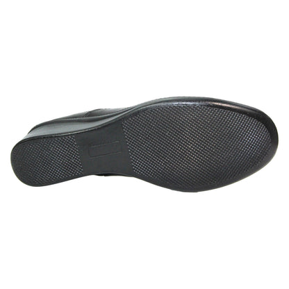 Black - Lifestyle - Lunar Womens-Ladies Deacon Leather Pumps