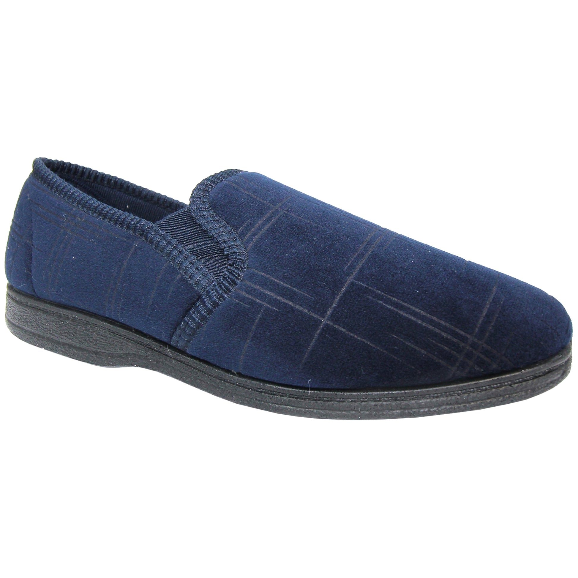 Navy - Front - Goodyear Mens Denver Slippers