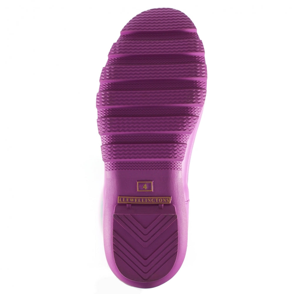 Purple-Blue - Close up - Laurence Llewelyn-Bowen Mens Pleasure Island Wellington Boots