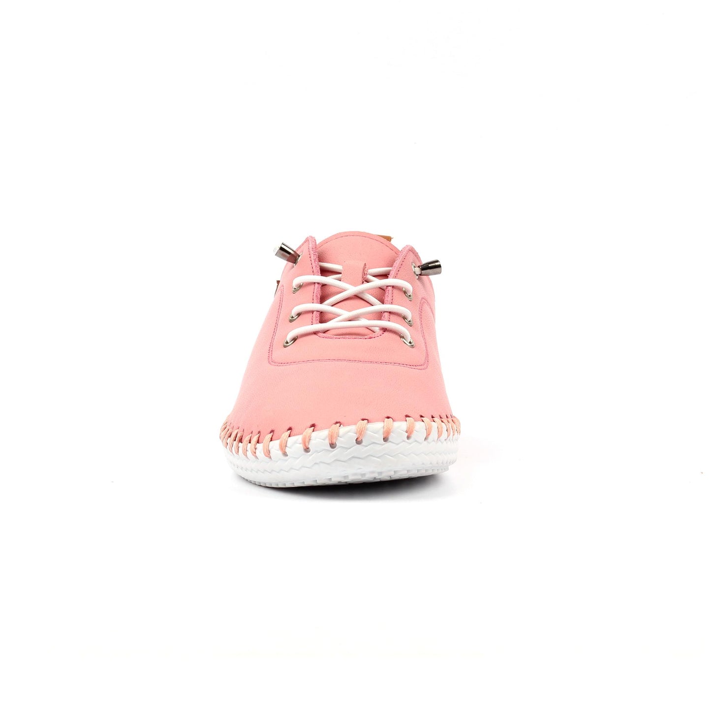 Candy Pink - Side - Lunar Womens-Ladies St Ives Leather Plimsolls
