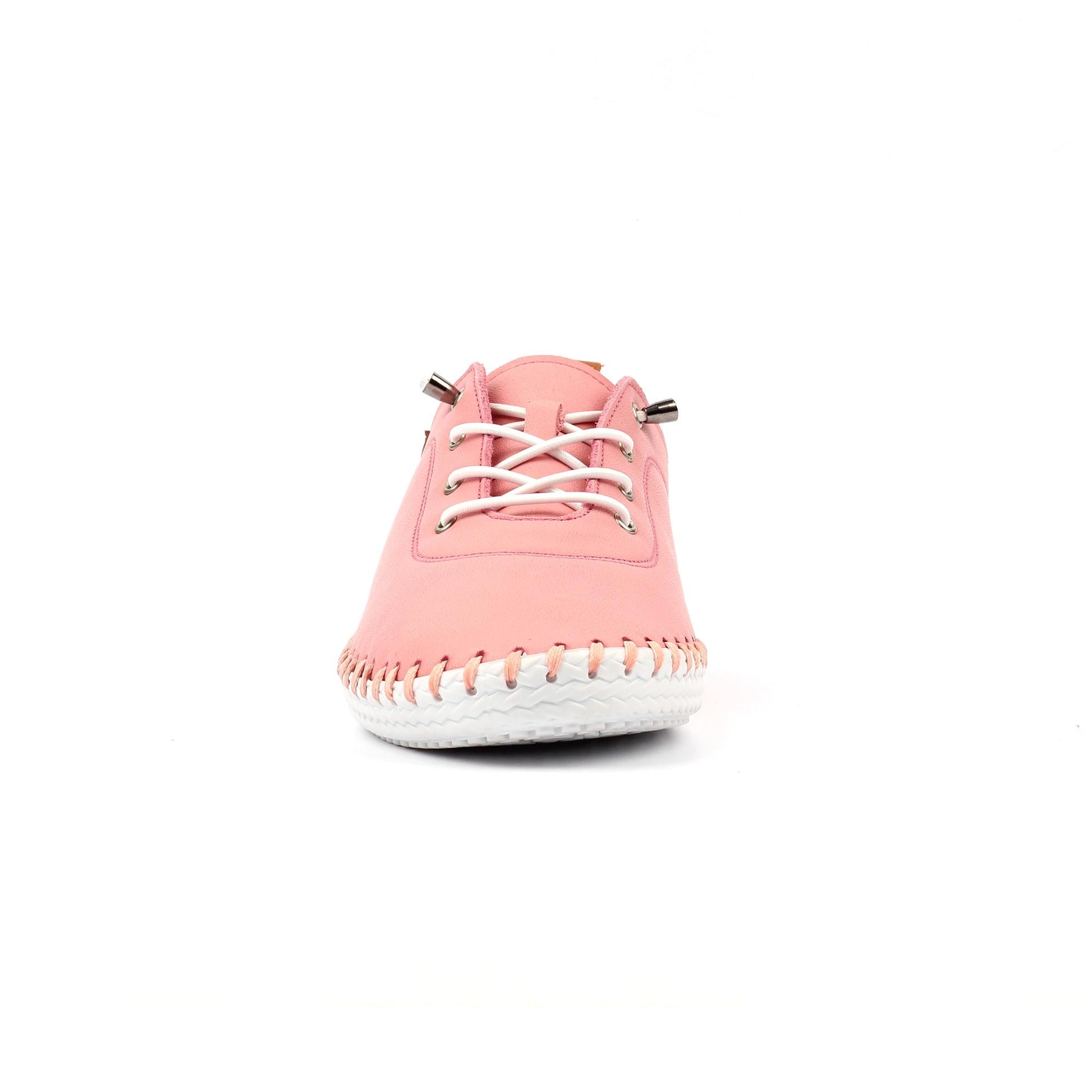 Candy Pink - Side - Lunar Womens-Ladies St Ives Leather Plimsolls