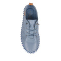 Mid Blue - Lifestyle - Lunar Womens-Ladies St Ives Leather Plimsolls