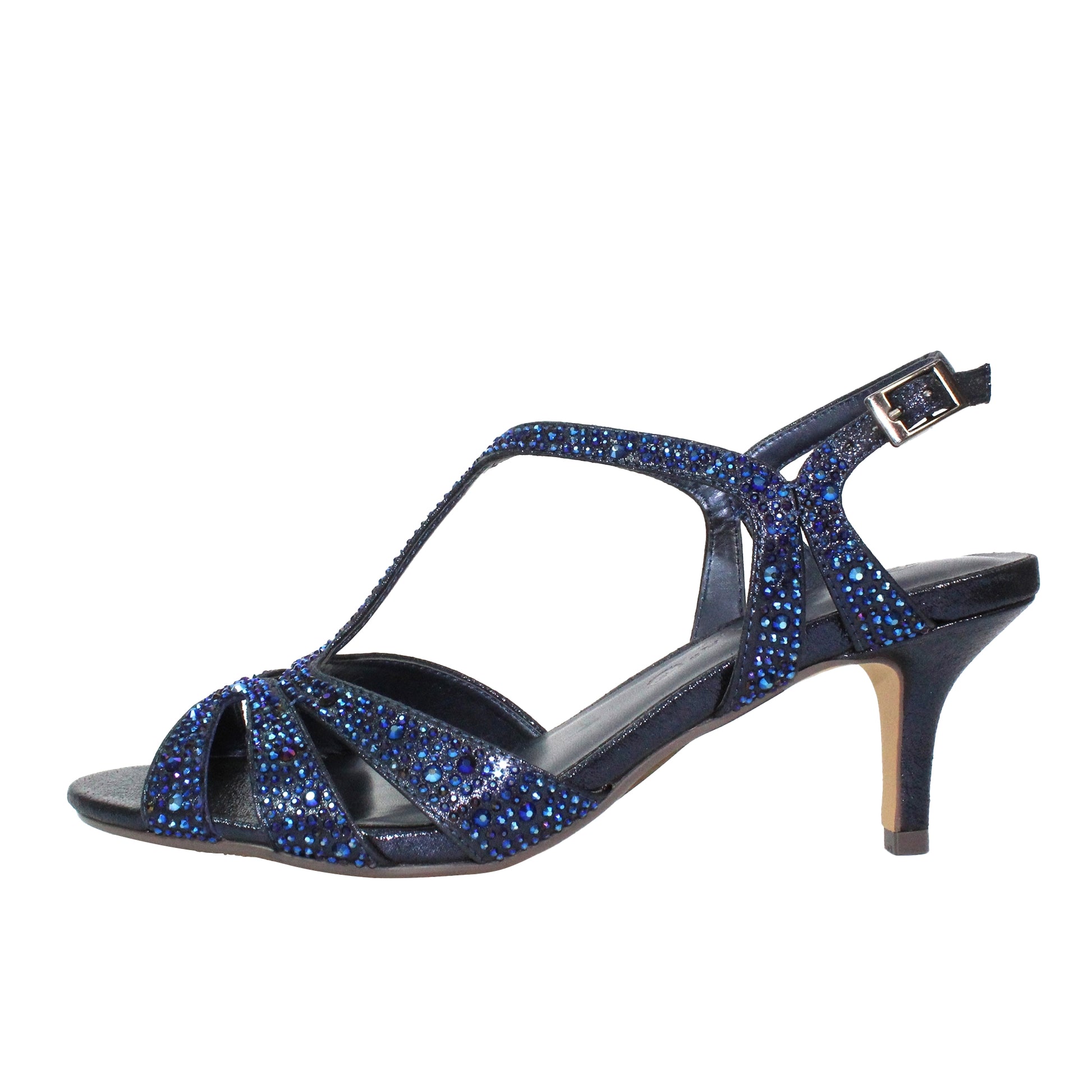 Navy - Lifestyle - Lunar Womens-Ladies Francie Wide Sandals