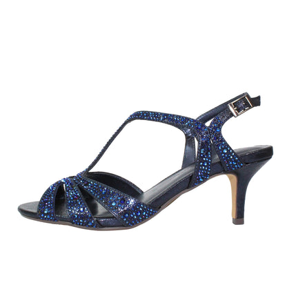 Navy - Lifestyle - Lunar Womens-Ladies Francie Wide Sandals
