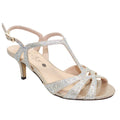 Gold - Front - Lunar Womens-Ladies Francie Wide Sandals