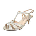 Gold - Pack Shot - Lunar Womens-Ladies Francie Wide Sandals