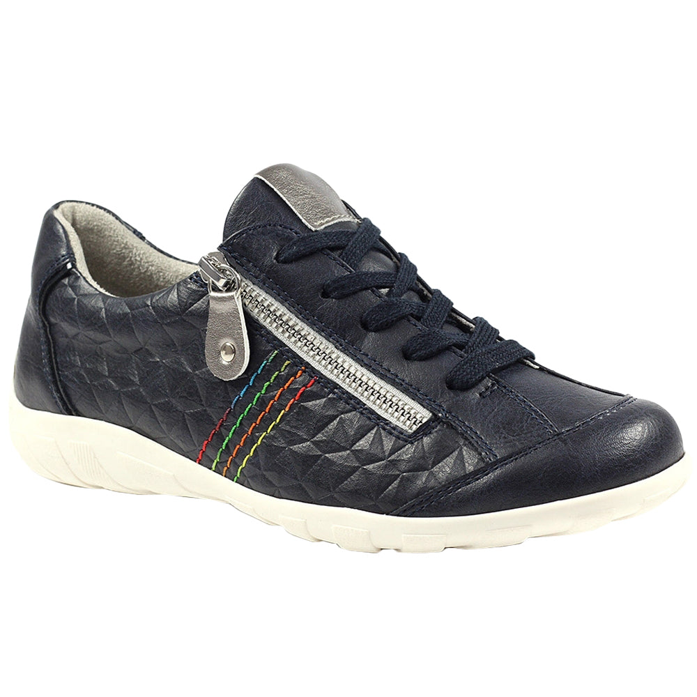 Navy - Front - Lunar Womens-Ladies Martina Trainers