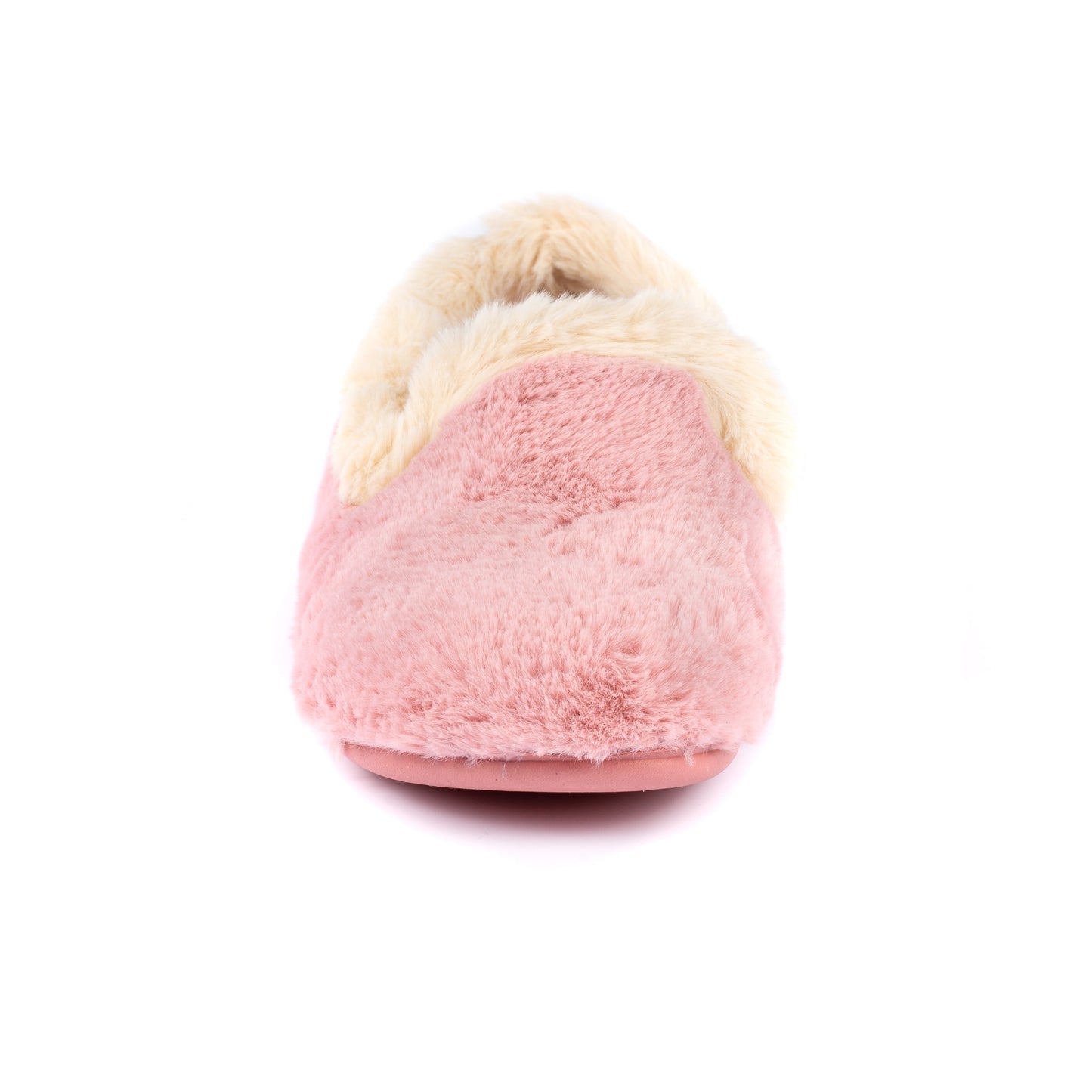 Pink - Pack Shot - Lunar Womens-Ladies Shake Faux Fur Trim Slippers