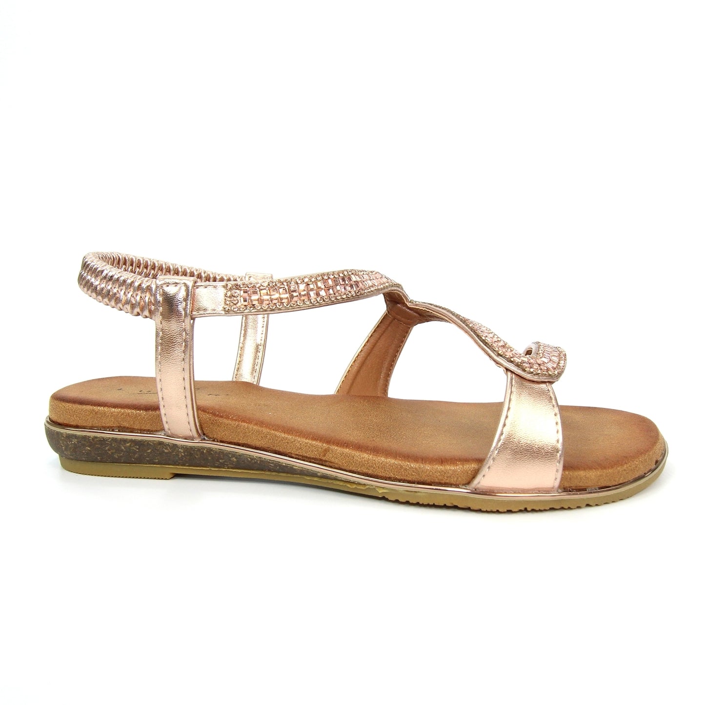 Rose - Back - Lunar Womens-Ladies Emilia S Pattern Sandals
