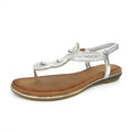 Silver - Close up - Lunar Womens-Ladies Silvia Sandals