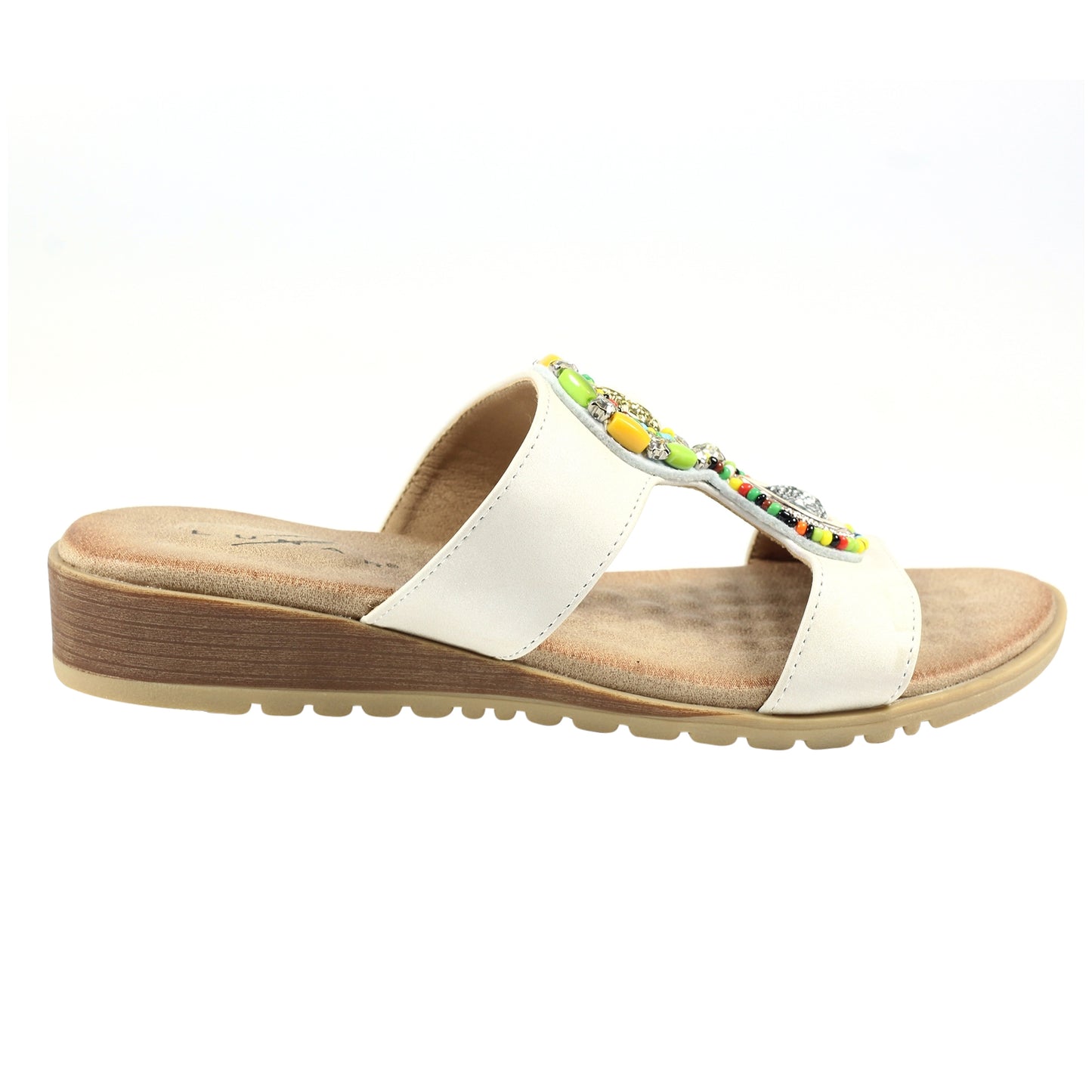 White - Back - Lunar Womens-Ladies Elsa Sandals