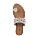 Silver-Brown - Pack Shot - Lunar Womens-Ladies Lynn Sandals