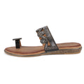 Black-Brown - Side - Lunar Womens-Ladies Lynn Sandals