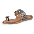 Black-Brown - Lifestyle - Lunar Womens-Ladies Lynn Sandals