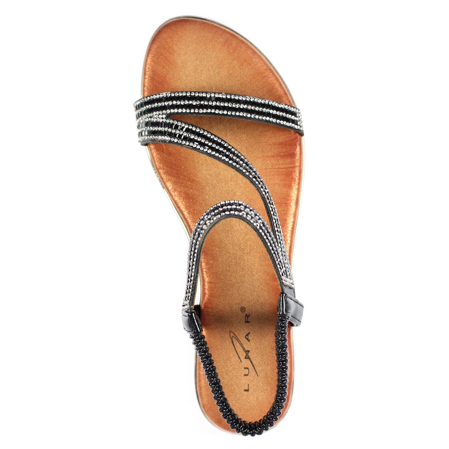 Black-Brown - Lifestyle - Lunar Womens-Ladies Blaise II Sandals