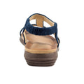 Blue - Back - Lunar Womens-Ladies Tancy Pearl Sandals