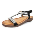 Black - Close up - Lunar Womens-Ladies Tancy Pearl Sandals