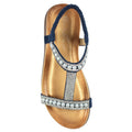 Blue - Lifestyle - Lunar Womens-Ladies Tancy Pearl Sandals