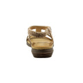Beige - Back - Lunar Womens-Ladies Tancy Pearl Sandals