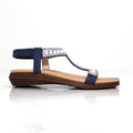 Blue - Back - Lunar Womens-Ladies Tancy Pearl Sandals