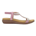Lilac - Side - Lunar Womens-Ladies Tancy Pearl Sandals