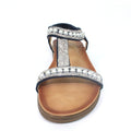 Blue - Pack Shot - Lunar Womens-Ladies Tancy Pearl Sandals