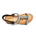 Black - Lifestyle - Lunar Womens-Ladies Tancy Pearl Sandals