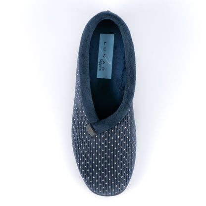 Blue - Lifestyle - Lunar Womens-Ladies Greta Wedge Slippers