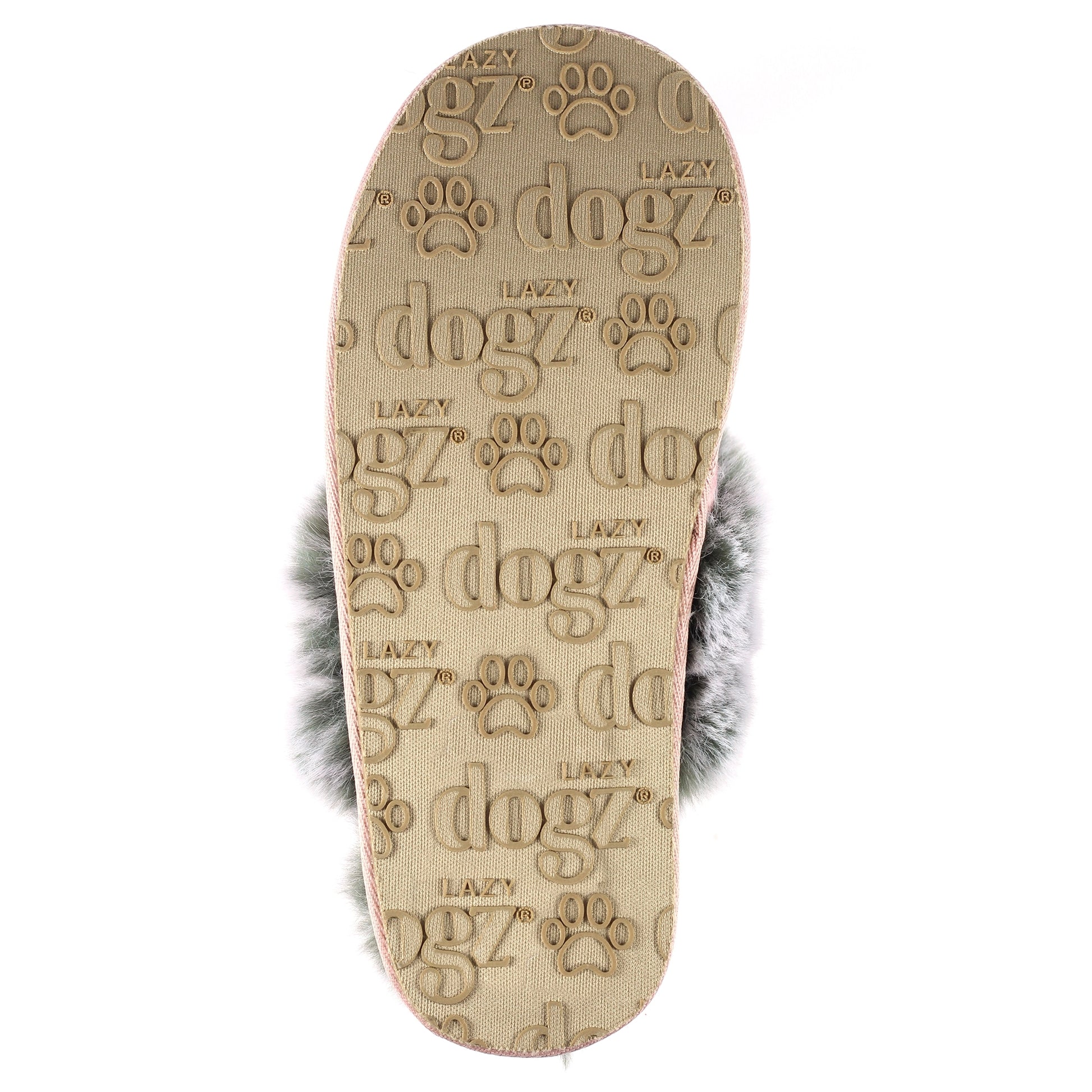 Pink - Lifestyle - Lazy Dogz Womens-Ladies Poppy Faux Fur Lined Slippers