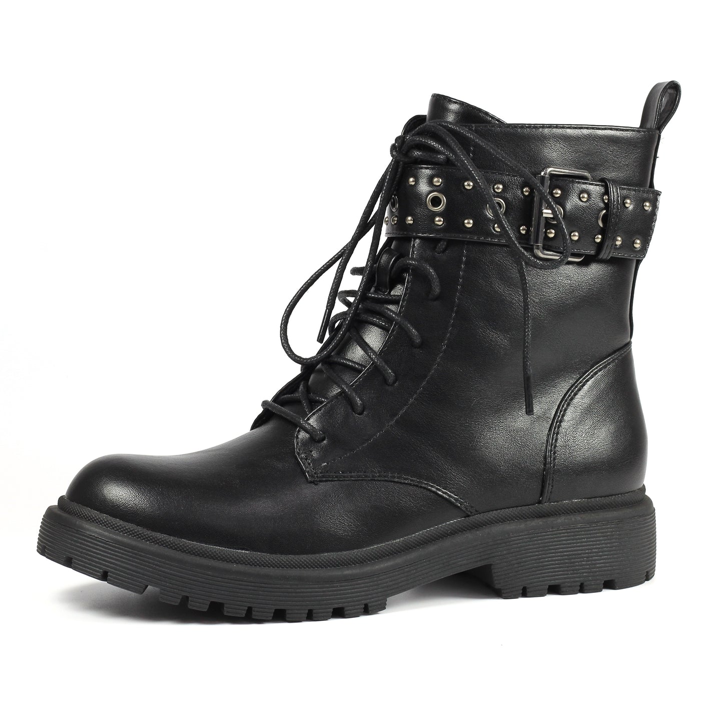 Black - Side - Lunar Womens-Ladies Emerson Ankle Boots