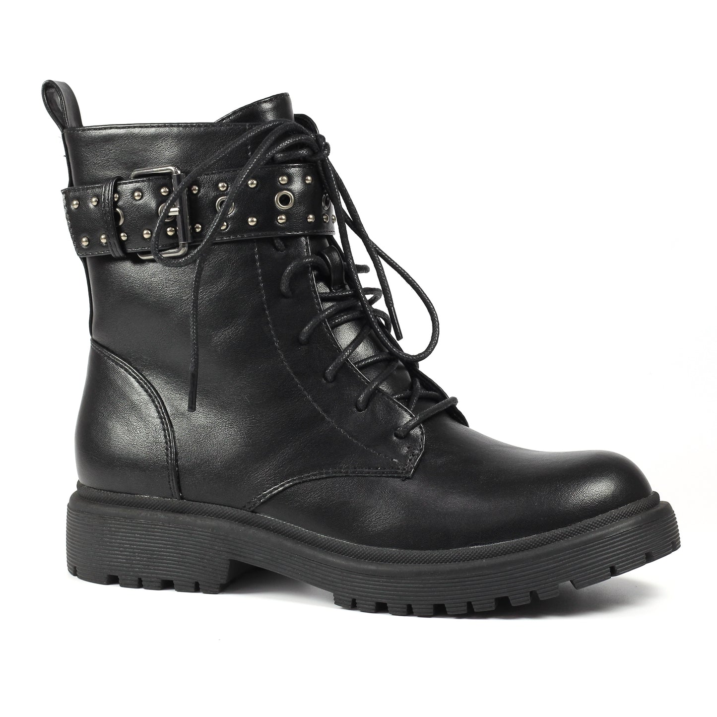 Black - Front - Lunar Womens-Ladies Emerson Ankle Boots