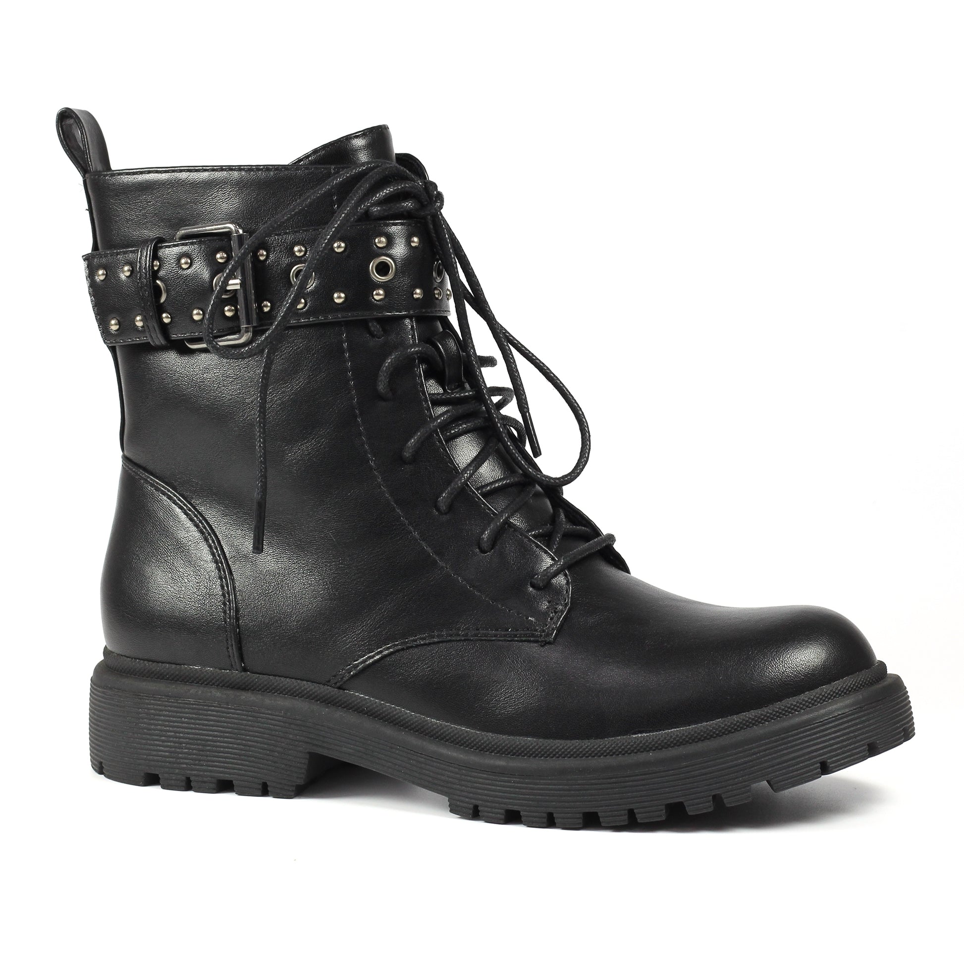 Black - Front - Lunar Womens-Ladies Emerson Ankle Boots