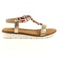 Gold - Side - Lunar Womens-Ladies Tempo Sandals