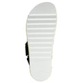 Grey - Side - Lunar Womens-Ladies Deanna II Sling Back Sandals