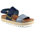 Grey - Front - Lunar Womens-Ladies Deanna II Sling Back Sandals