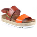 Orange - Front - Lunar Womens-Ladies Deanna II Sling Back Sandals