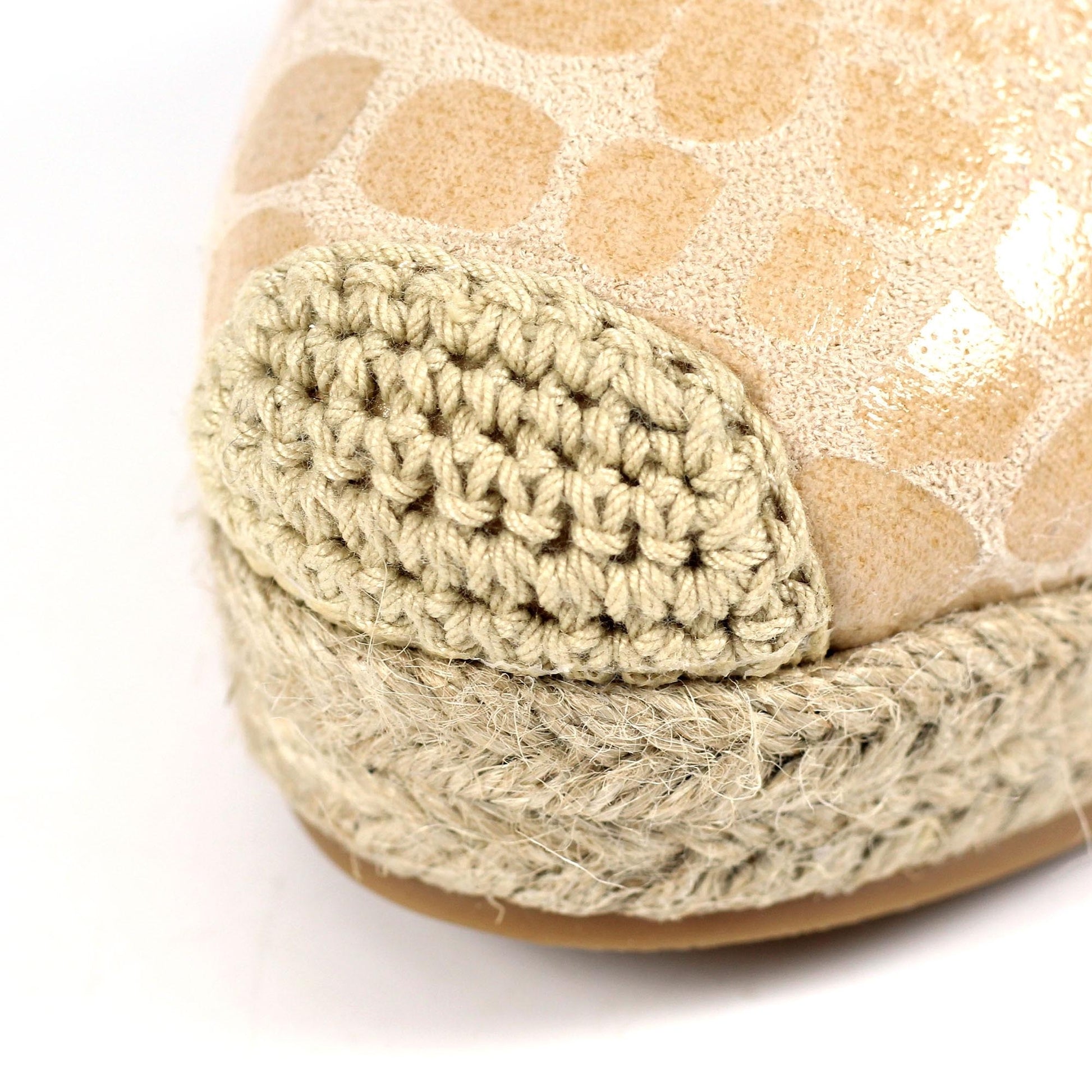 Beige - Close up - Lunar Womens-Ladies Craster Wedges
