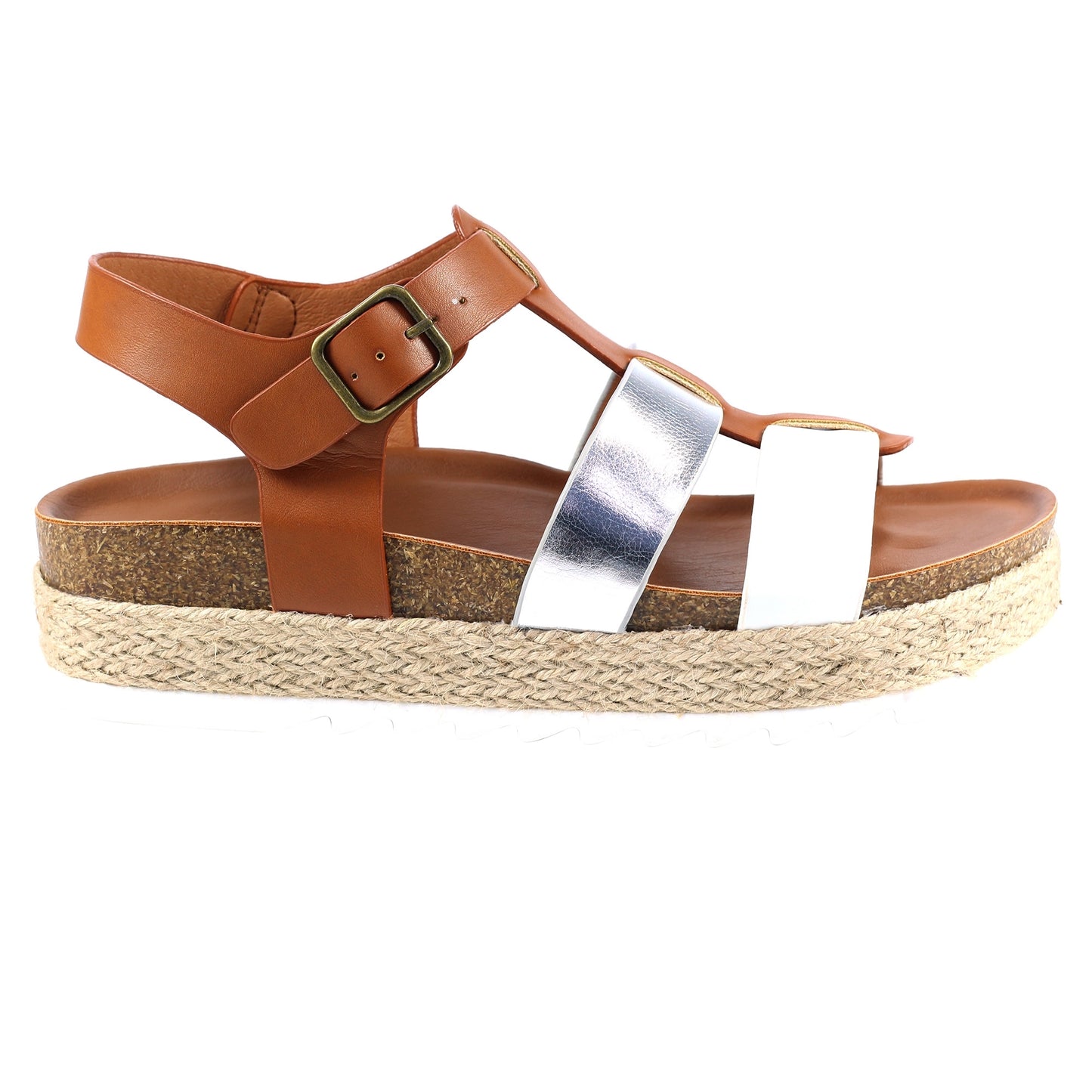 Tan - Side - Lunar Womens-Ladies Rage Sandals