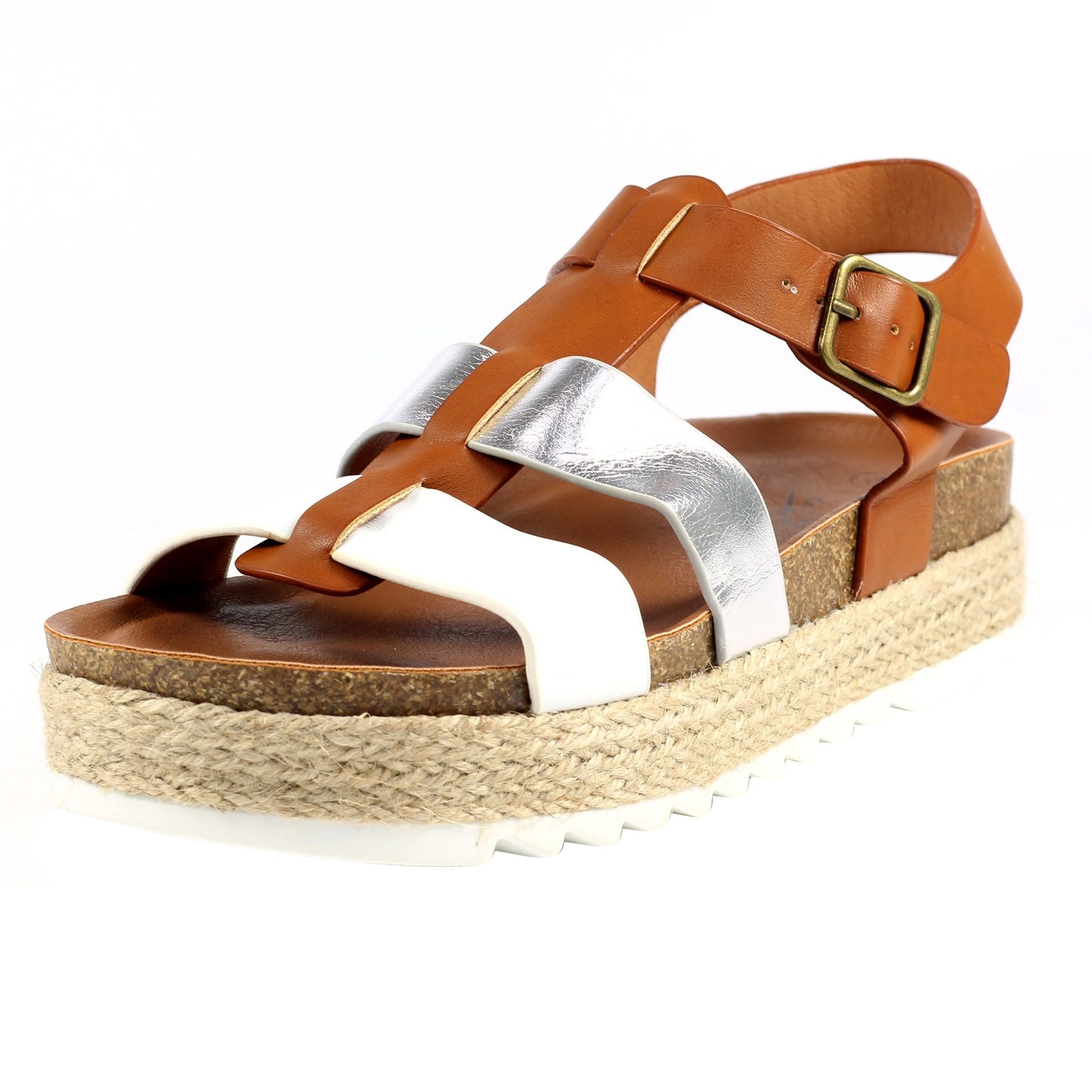 Tan - Pack Shot - Lunar Womens-Ladies Rage Sandals