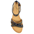 Blue - Side - Lunar Womens-Ladies Ollerton Sandals