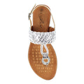 Silver - Lifestyle - Lunar Womens-Ladies Dawley Sandals